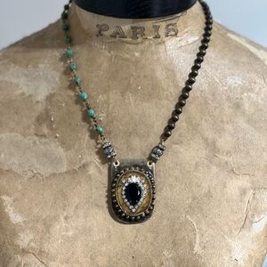 Handmade black onyx Necklace
